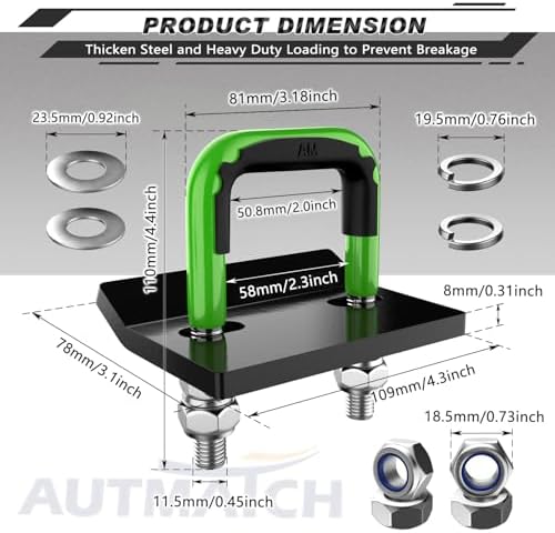 AUTMATCH Hitch Tightener Anti-Rattle Clamp - Image 4