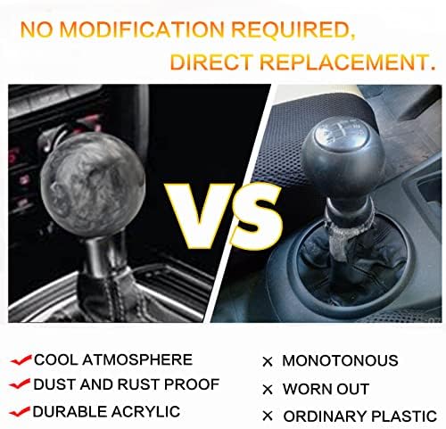 Round Ball Shift Knob Universal Marble Style Gear Shift Knob 5 6 Speed - Image 3