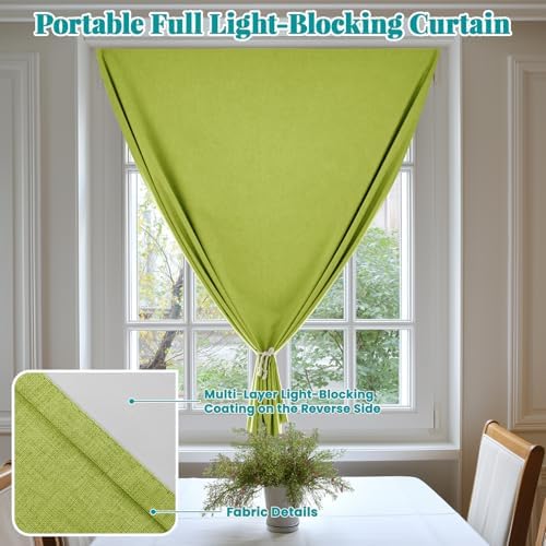 100% Self Adhesive Blackout Curtains- Stick on Curtains Shades Window Blinds - Image 6