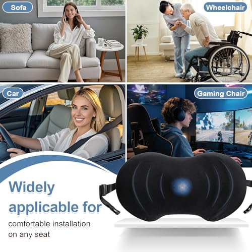 BYMECOST Lumbar Support Pillow for Car, Ergonomic Back Cushion - Image 5