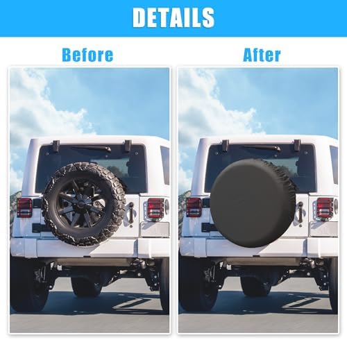 uxcell Universal 210D Oxford Spare Tire Cover - Image 6