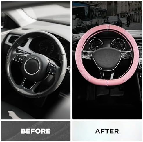Road Comforts Leopard Steering Wheel Cover - Image 3