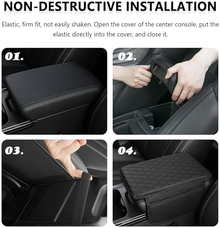 Stacool Upgraded Car Center Console Cover, Microfiber Leather Car Armrest Cover - Image 5