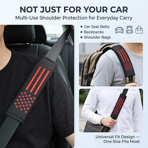 JDDRY 2PC Car Seat Belt Covers Pads, Seat Strap Pads - Image 5