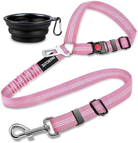 2 Piece Set Retractable Dog Car Seatbelts by Paercute