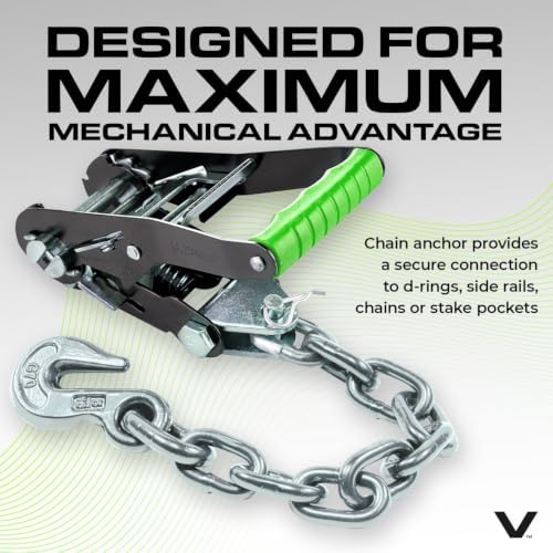 VULCAN Car Tie Down with Chain Anchors - Image 5