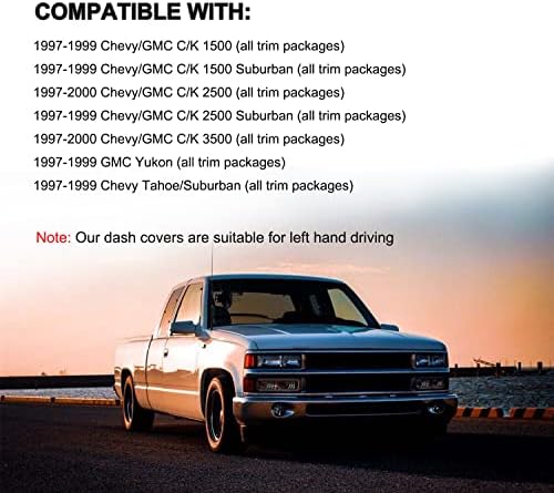 Dash Cover Mat for 1997-99 GMC Yukon/Chevy Tahoe Suburban Y57 - Image 5