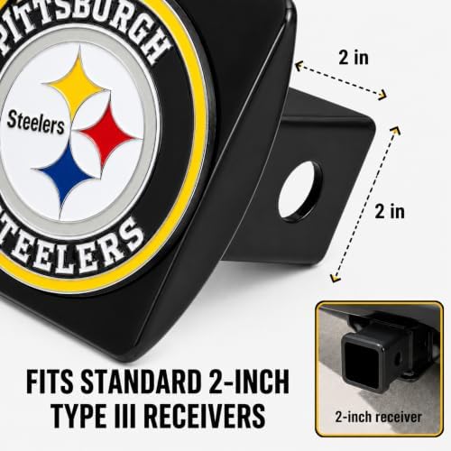 Pittsburgh Steelers Trailer Hitch Cover - Image 3