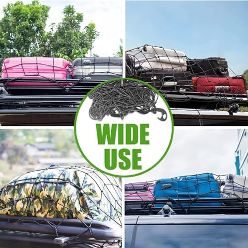 3' x 4' Cargo Net Stretches to 6' x 8', Heavy Duty Cargo Netting - Image 5
