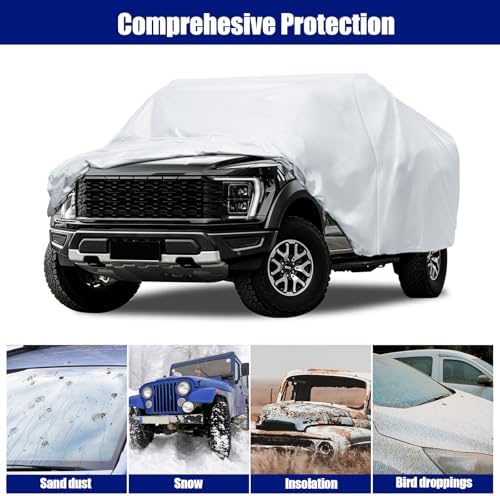 Truck Cover Waterproof Fit for Ford F150 Raptor Chevrolet Silverado 1500 - Image 6