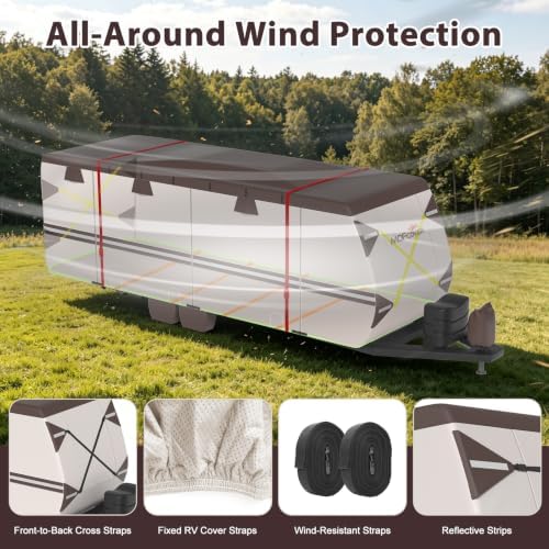 RV Covers 33-35 ft 9 Layers Waterproof Camper Cover - Image 3
