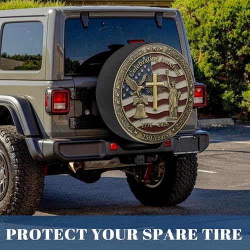 Flag Spare Tire Cover Waterproof Dust-Proof Spare Wheel Covers - Image 6