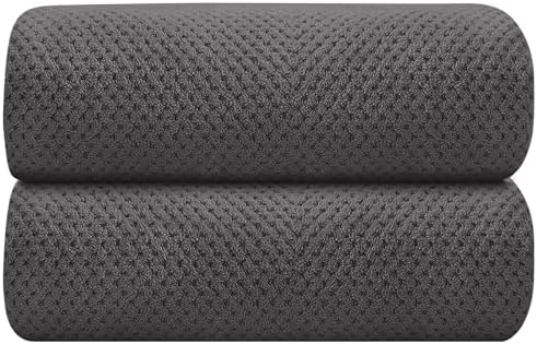 HOMEXCEL Bath Towels 2PK, Microfiber Ultra Soft Bathroom Towel, 27x54 in by HOMEXCEL