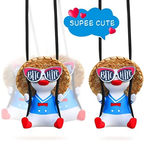 Cool Swinging Duck Car Hanging Ornament Cute Car Decor - Image 4