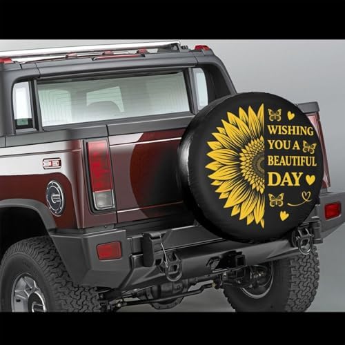 Spare Tire Cover，Sunflower Have The Day You Deserve Camper Spare Tire Cover - Image 2
