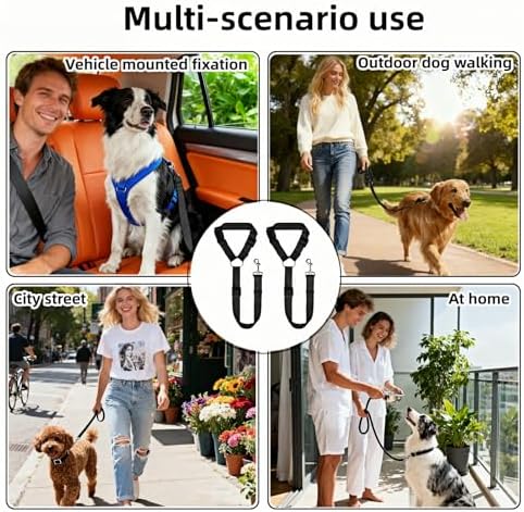 2-in-1 Car Seat Belt for Dogs, Headrest Dog Safety Harness & Leash - Image 5