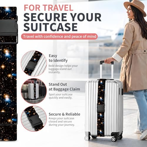 Luggage Strap for Suitcases Adjustable Travel Belt - Image 2