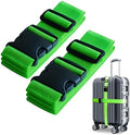 2 PCS Luggage Strap 78" x 2" Suitcase Belts Wide Adjustable Packing Straps by VVEIFO