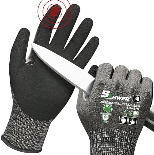 Schwer 12 Pairs ProGuard Highest Level Cut Resistant Work Gloves PR3326 by SCHWER