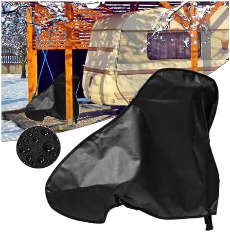 Trailer Hitch Cover, RV Tongue Jack Cover, Waterproof, 19x24.8x35 in by Adehoei