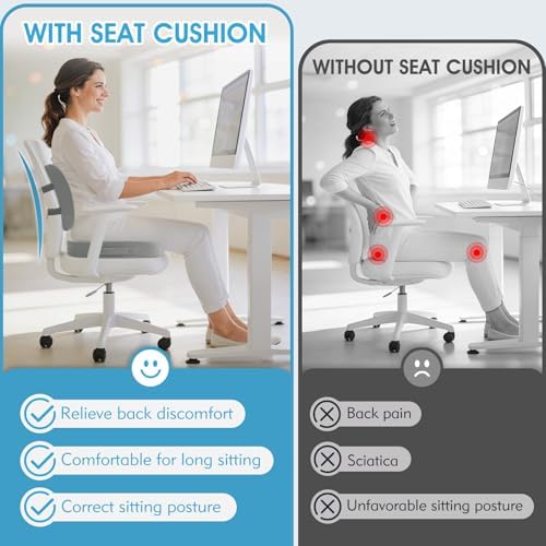CushZone Seat Cushion and Lumbar Support Pillow - Image 3