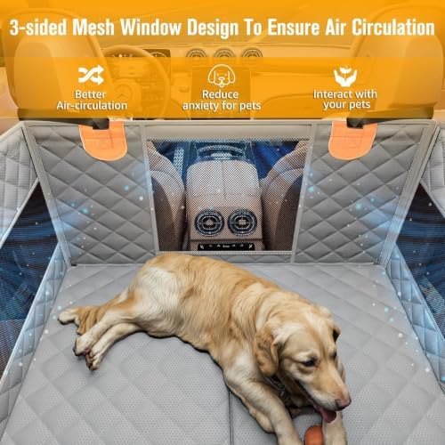 PETICON Large Dog Car Seat, Back Seat Extender - Image 6