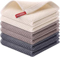 Kitinjoy 100% Cotton Waffle 6-Pack Kitchen Towels, Mixed Color by Kitinjoy