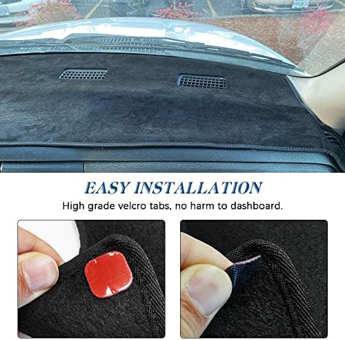 Black Dashboard Cover Dash Cover Mat Compatible - Image 5