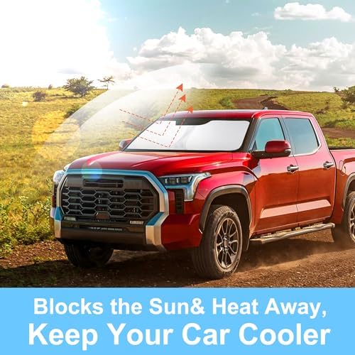Windshield Sun Shade for 2022-2026 Toyota Tundra Accessories - Image 6