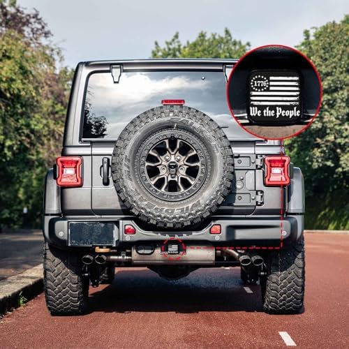 2 Inch USA Flag We The People Trailer Hitch Cover Rubber Receiver Tube Plug Cap - Image 6