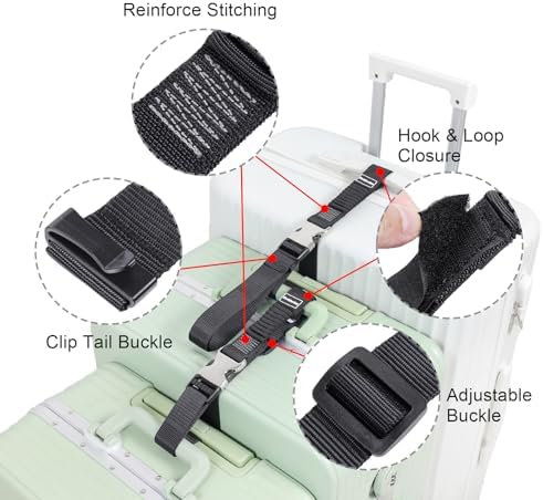 Luggage Straps, Stretchable Luggage Connector Straps - Image 4