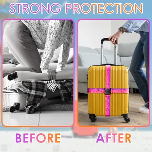 Gutsdoor Luggage Straps for Suitcases Adjustable Travel Belt, Connector Holds - Image 6