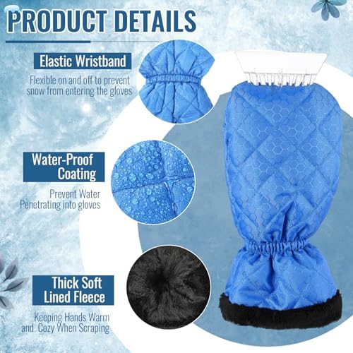 WILLBOND Ice Scraper with Glove Waterproof Ice Scrapers - Image 3