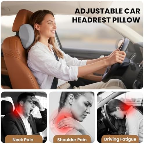 ZZ-WELL Car Headrest Pillow, Car Neck Pillow - Image 2