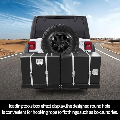 500LBS Capacity Hitch Mount Cargo Carrier Fits 2'' Hitch Receiver - Image 4