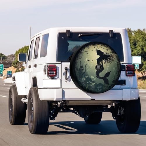 Beautiful Mermaid Silhouette 01 Spare Tire Cover - Image 2