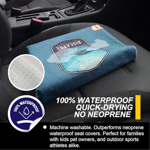 Back Seat Cover for Car Trucks Van SUV Jeep, Waterproof Rear Bench Towel Seat - Image 3