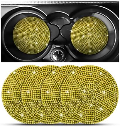 Osilly 4PCS 2.75 Inch Rhinestone Cup Holder Coasters by Osilly