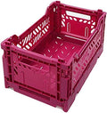 2 x AY-KASA Collapsible Storage Bin Container Basket Tote, Folding Basket Crate by AYKASA