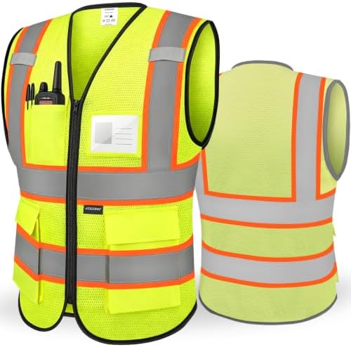TICONN High Visibility Reflective Safety Vest by TICONN