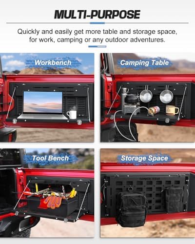 ROADER JL Tailgate Table Foldable Cargo Shelf Fit - Image 2
