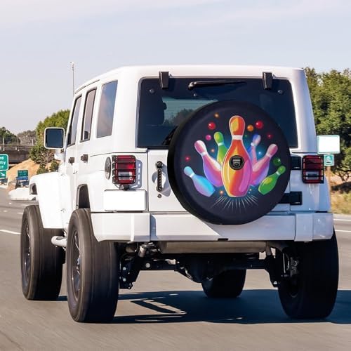 Colors Bowling Balls Spare Tire Cover - Image 2