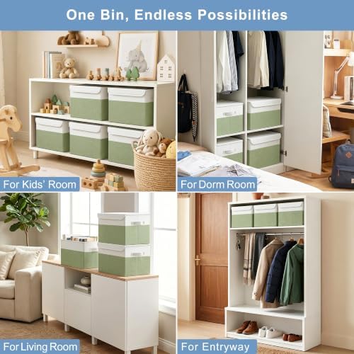Large 17" 42 Quarts Collapsible Stackable Storage Bins - Image 4