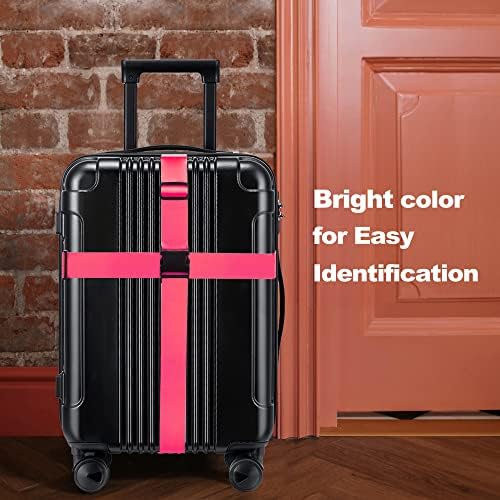 Chelmon Luggage Straps for Suitcases TSA Approved Travel Essentials 8 Pack - Image 6
