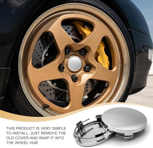 4 PCS Car Wheel Center Hub Cover, 60MM/2.36In Outer Diameter and 56MM/2.2In - Image 5