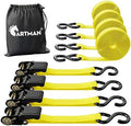 CARTMAN Ratchet Tie Down Straps, 1 in x 15 ft, 1500 lb by CARTMAN