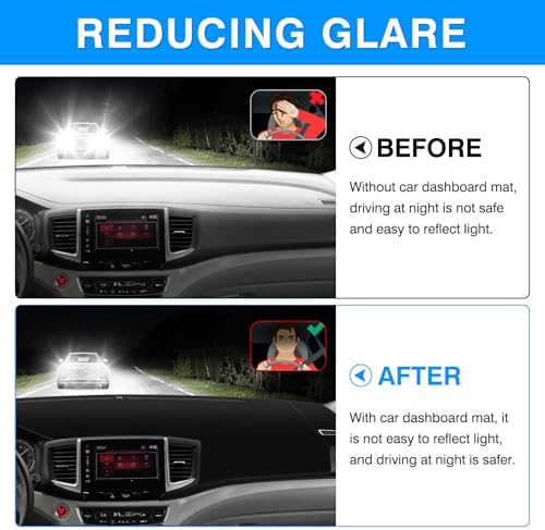 Autorder Dashboard Cover Mat for Honda Pilot 2016-2022 / Passport 2019-2025 / - Image 4