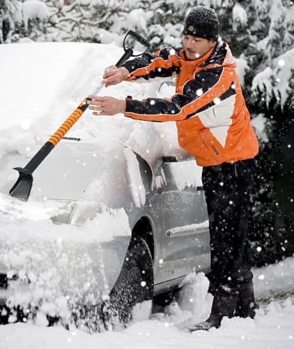 5-in-1 Extendable Car Snow Brush & Ice Scraper - Image 4