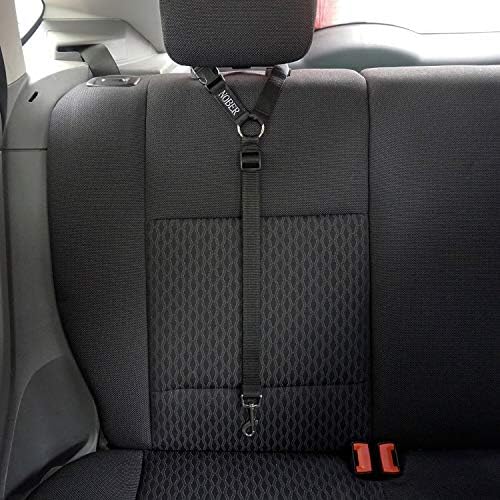 2 Packs Dog Cat Safety Seat Belt Strap Car Headrest Restraint Adjustable Nylon - Image 2