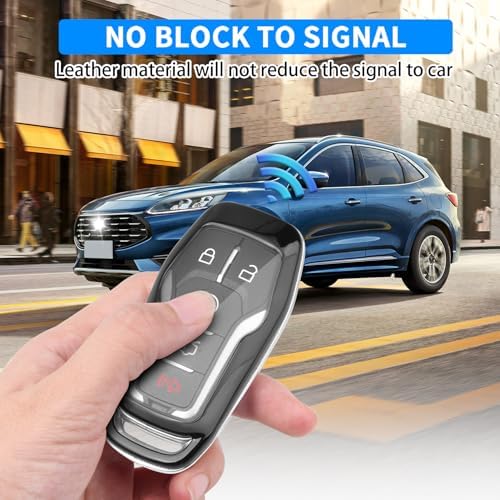 QBUC for Ford Key fob Cover, 4/5 Buttons Smart Key - Image 4